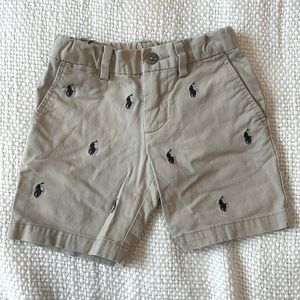 Polo Ralph Lauren 3T Khaki with Emblem Shorts